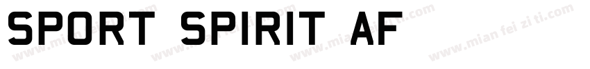 SPORT SPIRIT AF字体转换
